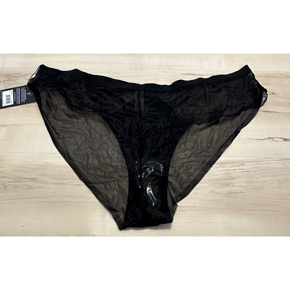 Thistle and Spire Panties Women 3X Black Thorn Apart Roses Embroidery Mesh NWT - Picture 4 of 7
